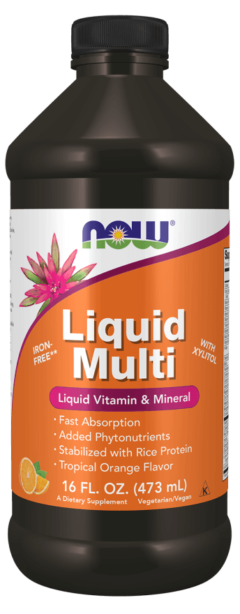 Front Label Now Liquid Multi Orange 16oz | Healthway