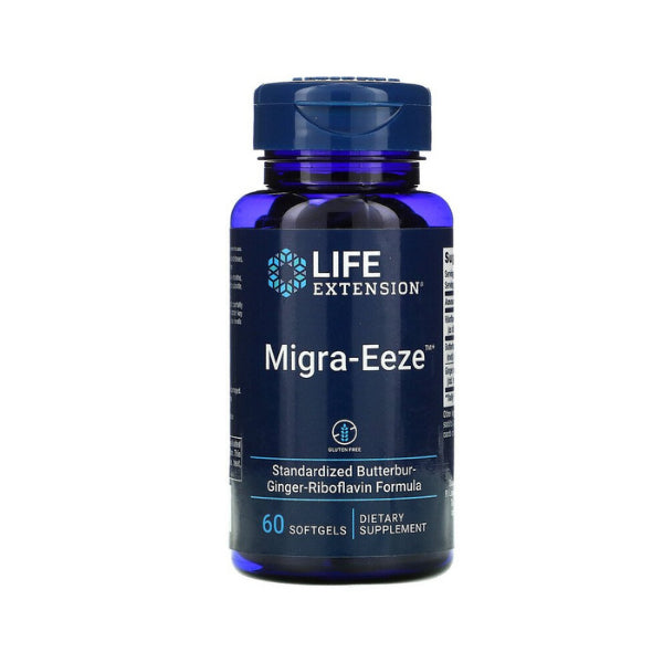 Front Label Life Extension MigraEeze 60cp | Healthway