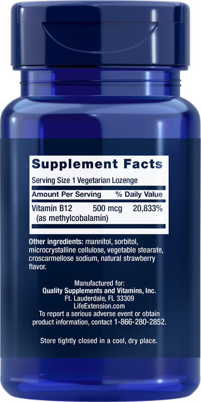 Life Extension Vitamin B12 500mcg 100lz