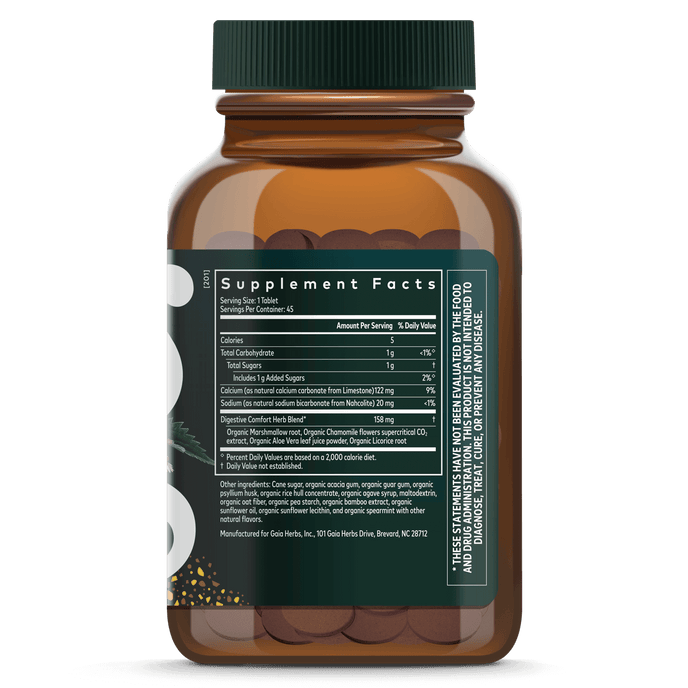 Supplement Facts Gaia Reflux Relief 45tb | Healthway
