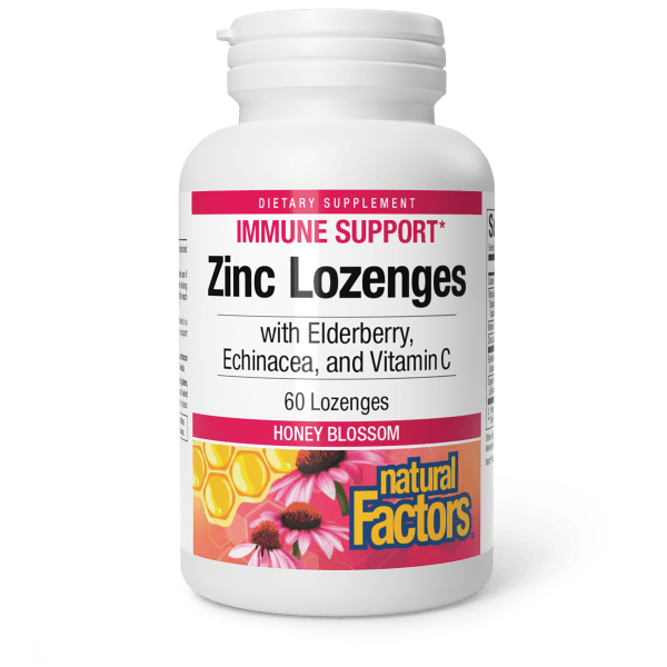Front Label Natural Factors Zinc Lozenges