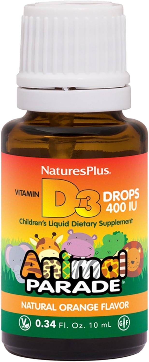 Natures Plus Animal Parade Vitamin D3 Liquid Drops .3oz