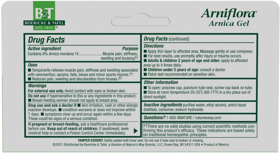 Natures Way Boericke & Tafel Arniflora Gel 2.7oz