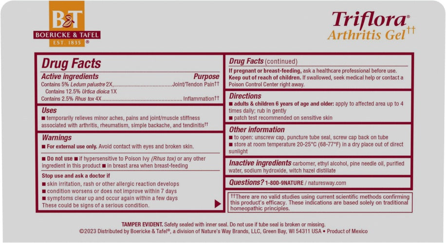 Natures Way Boericke & Tafel Triflora Gel 2.75oz