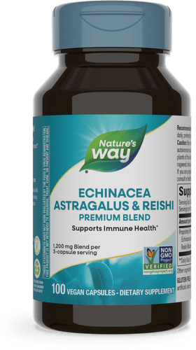 Natures Way Echinacea Astragalus & Reishi 100cp