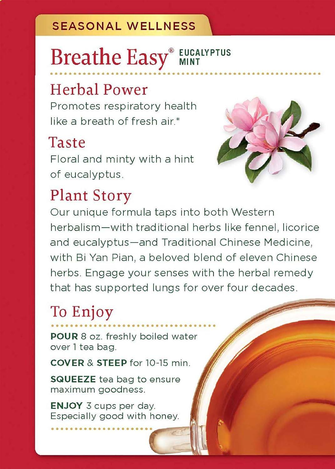 Traditional Medicinals Breathe Easy Tea 16bg