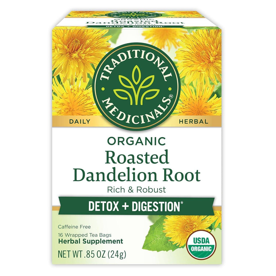 Traditional Medicinals Dandelion Root Roasted Tea 16bg