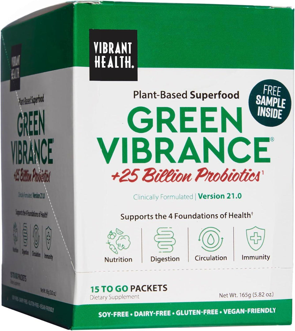 Vibrant Health Green Vibrance 15 packet box