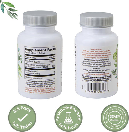 Supplement Facts Quantum Migshield 60tb | Healthwayv