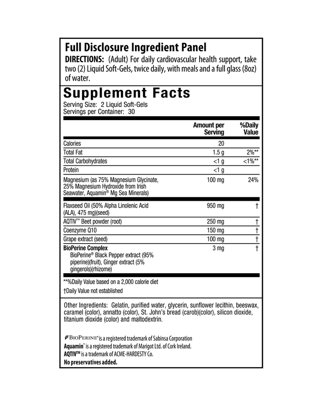 Irwin Naturals Magnesium Beet CoQ10 60sg