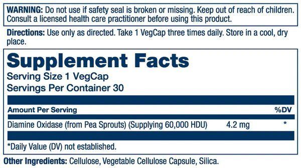 Solaray DAO Enzyme 30cp