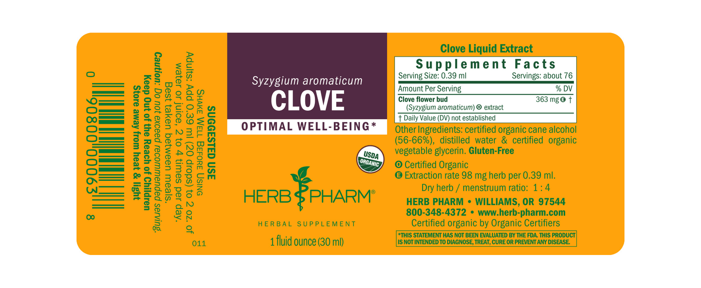 Herb Pharm Clove 1oz