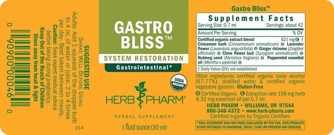 Herb Pharm Gastro Bliss 1oz