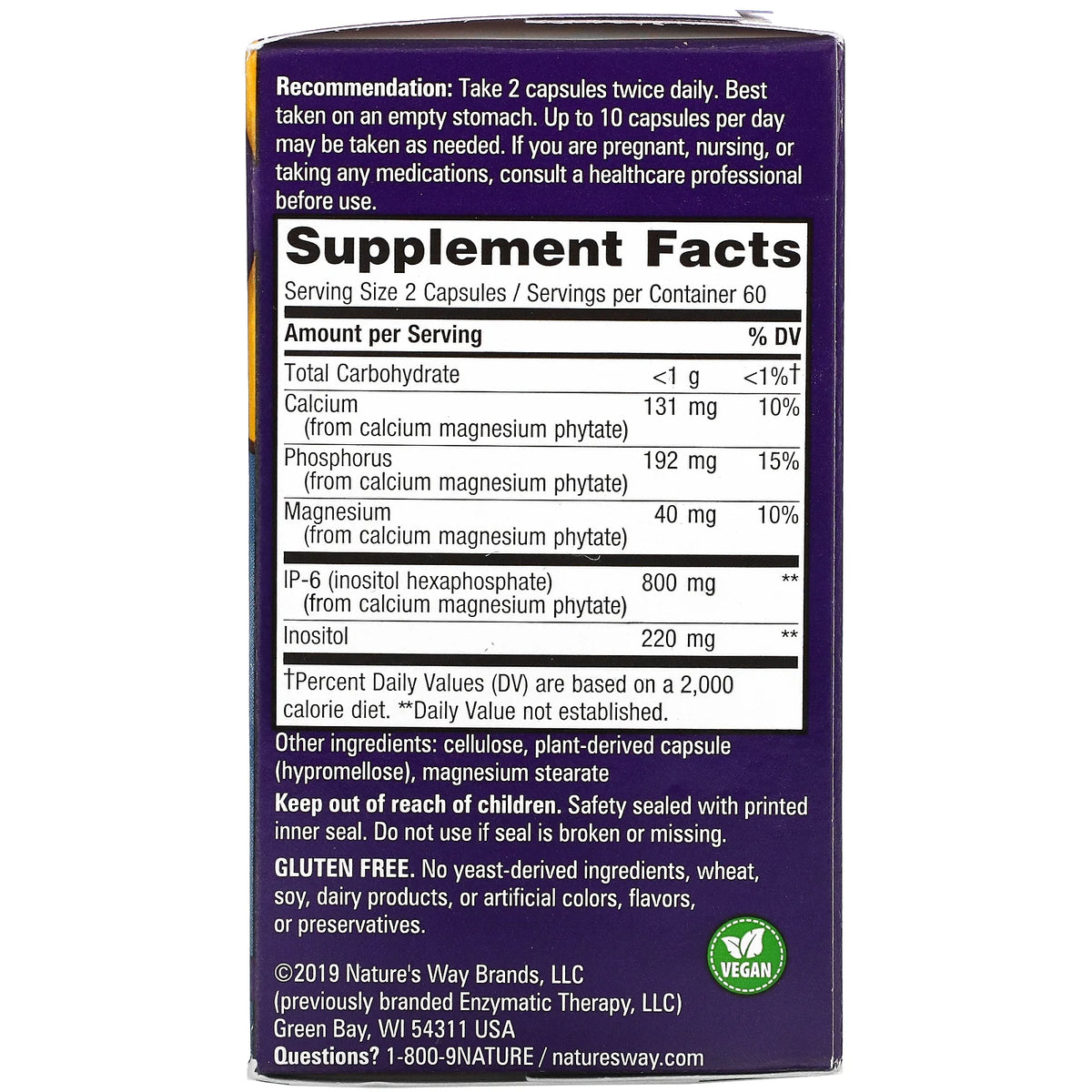 Natures Way Cell Forte IP-6 120cp-[HealthWay]