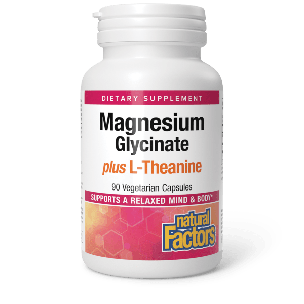 Natural Factors Magnesium Glycinate Plus Theanine 90cp