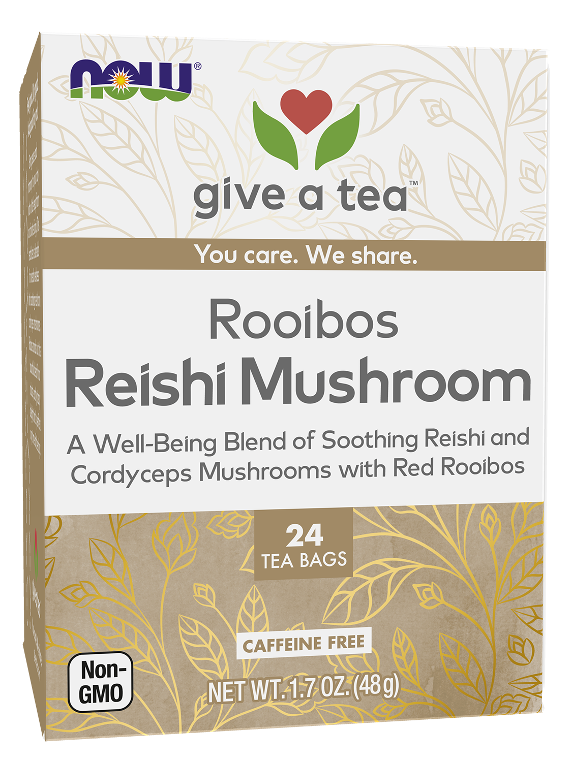 Now Rooibos Reishi Mushroom Tea 24bg