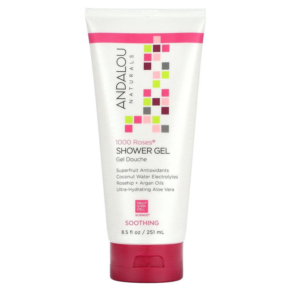 Andalou 1000 Roses Gel Shower 8oz