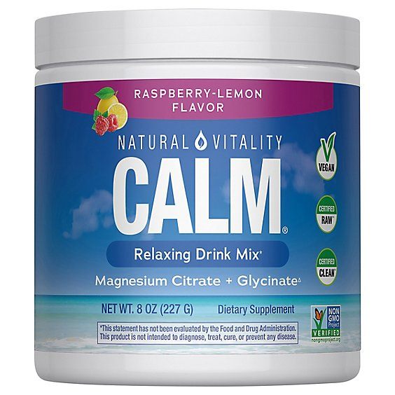 Natural Vitality Calm Raspberry Lemon 8oz