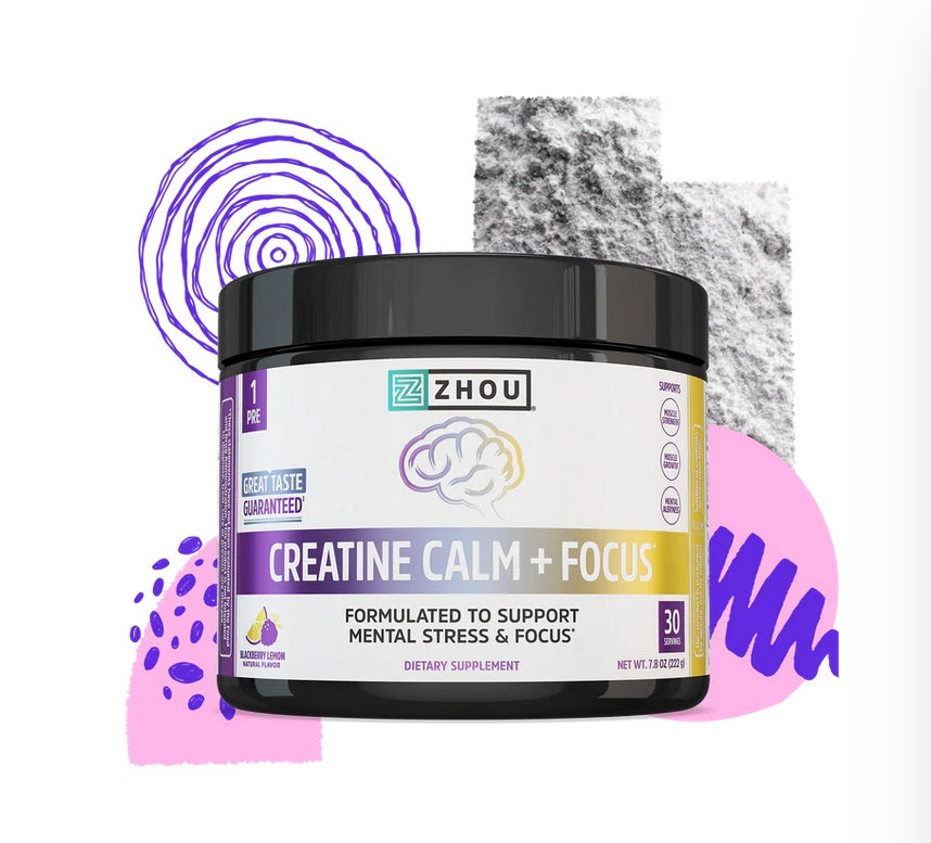 Zhou Creatine Calm+ Focus Blackberry Lemon 7oz