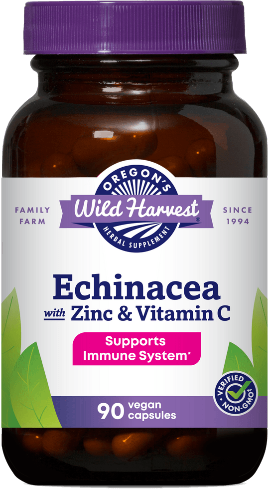 Oregons Wild Harvest Echinacea Zinc & Vitamin C 90cp