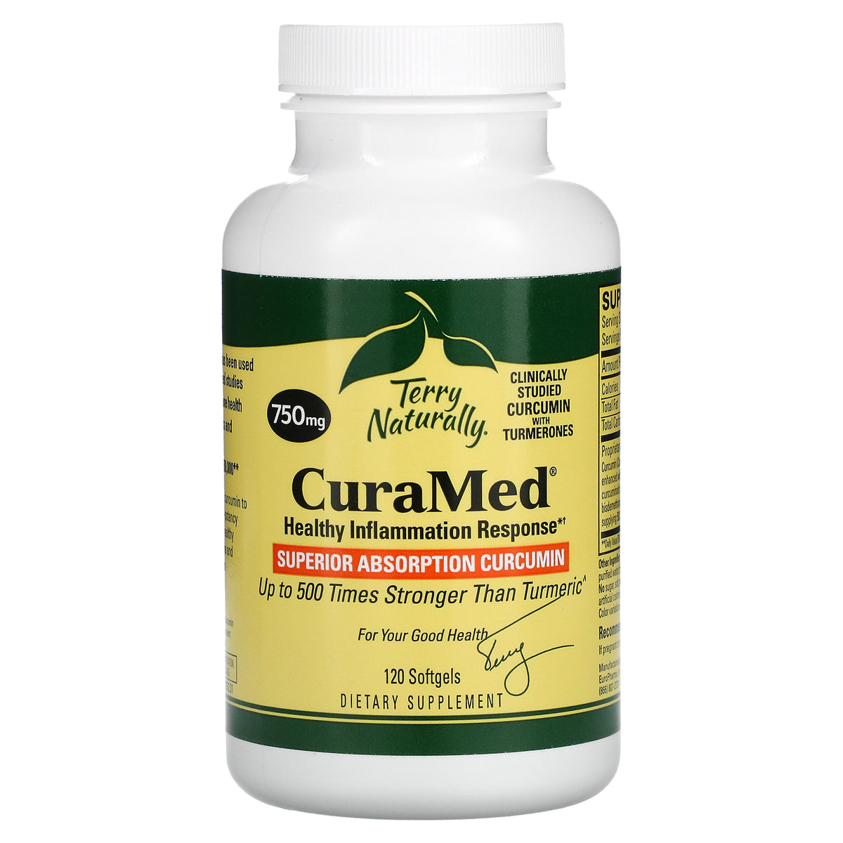 Terry Naturally CuraMed 750mg 120sg-[HealthWay]