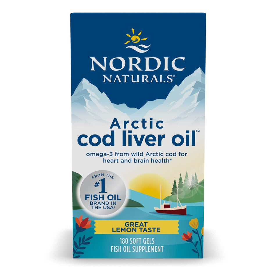 Nordic Naturals Cod Liver Oil Lemon 180sg