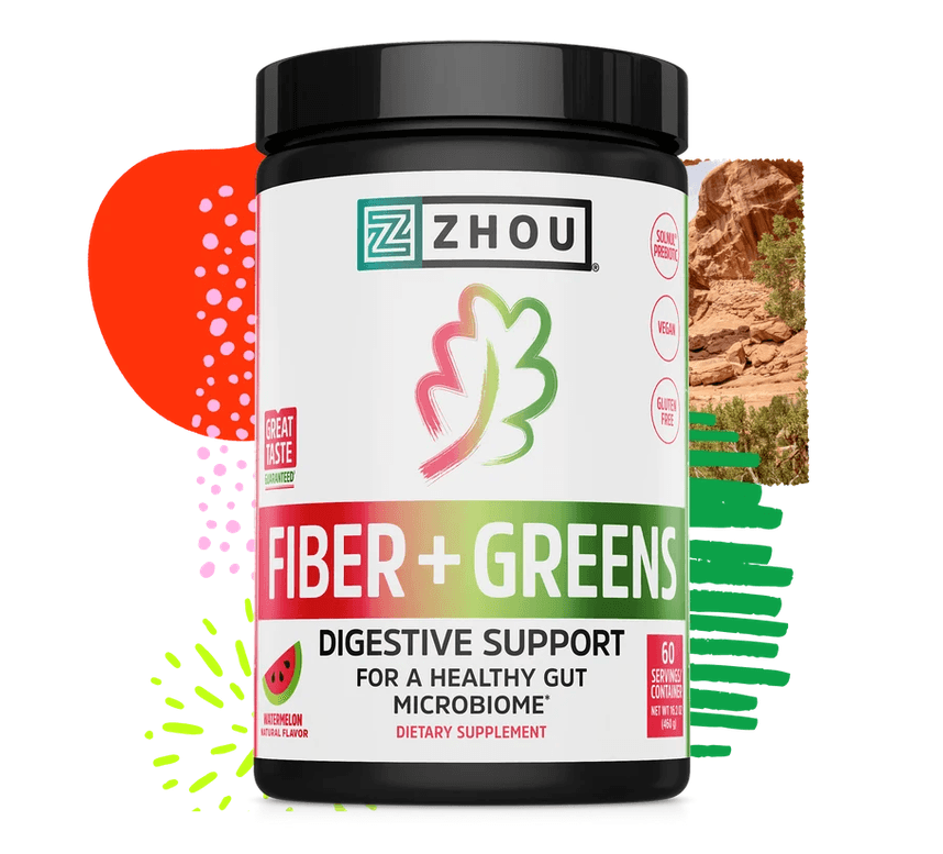 Zhou Fiber+ Greens Watermelon 16oz