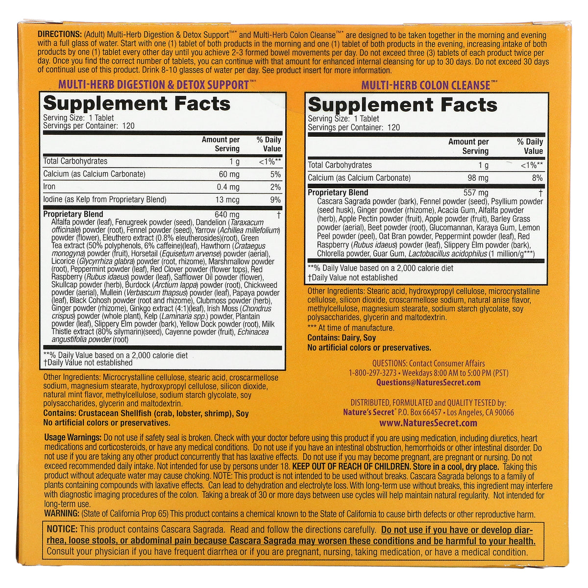 Natures Secret UltClean120+120-[HealthWay]