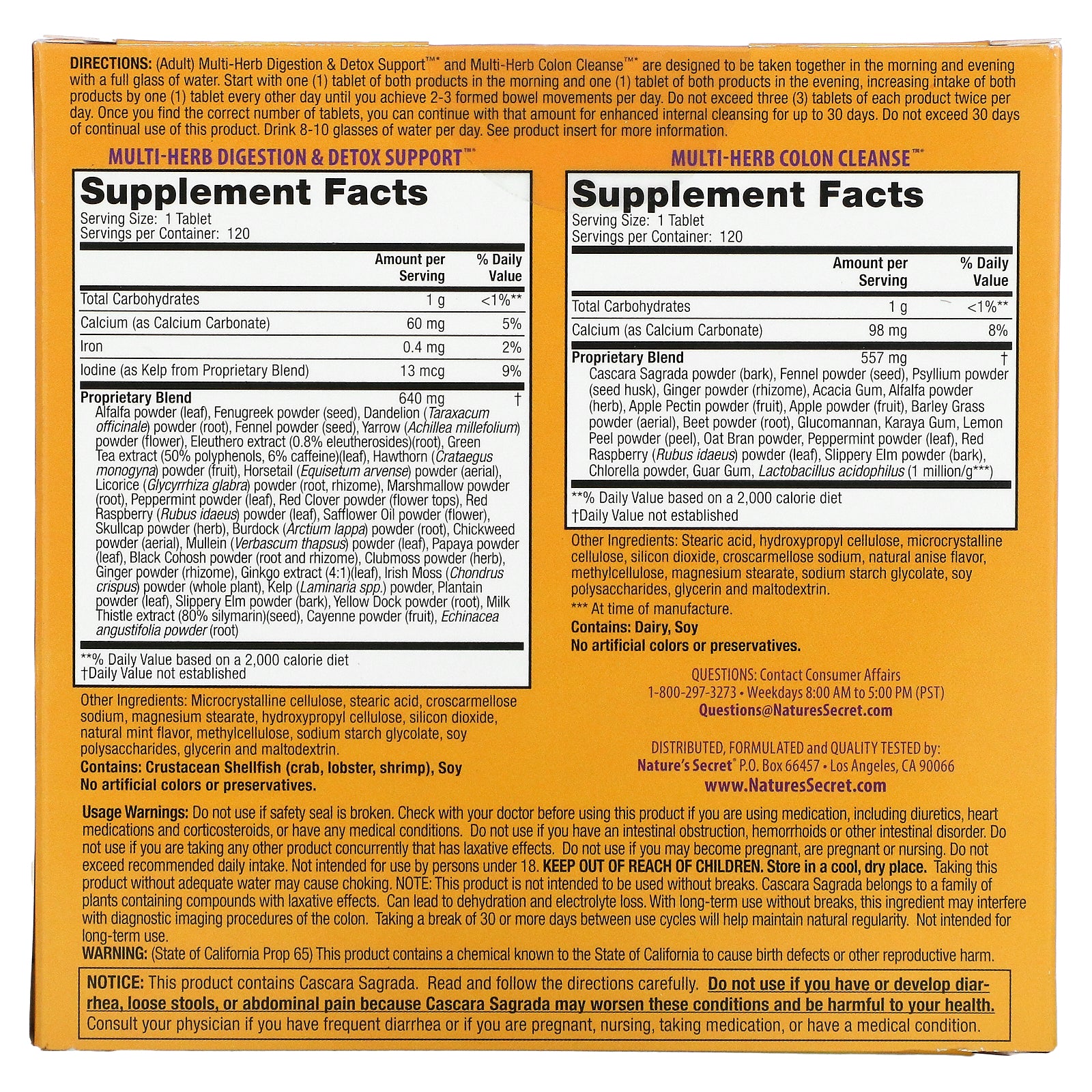 Natures Secret UltClean120+120-[HealthWay]