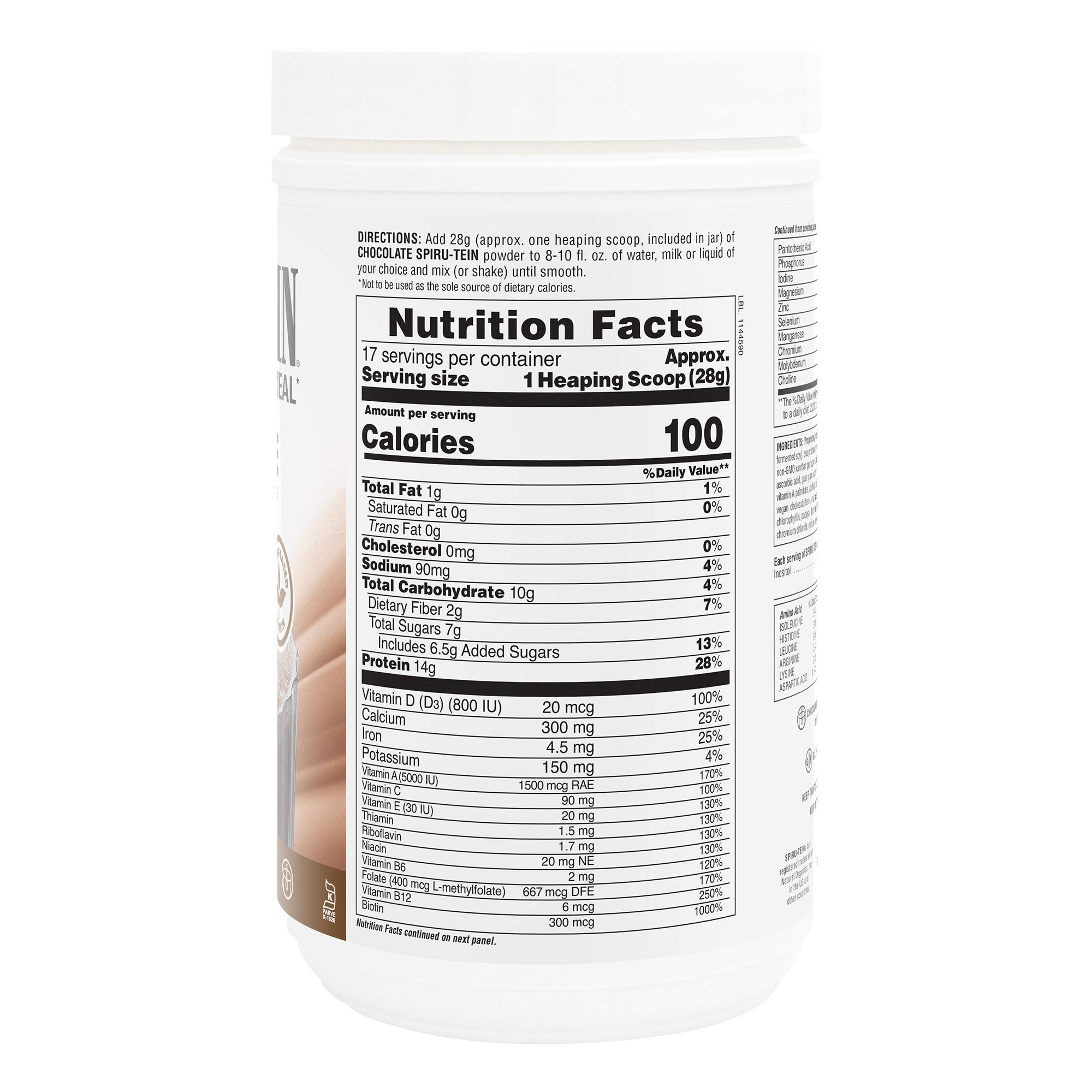 Natures Plus Spiru-tein Chocolate 1lb