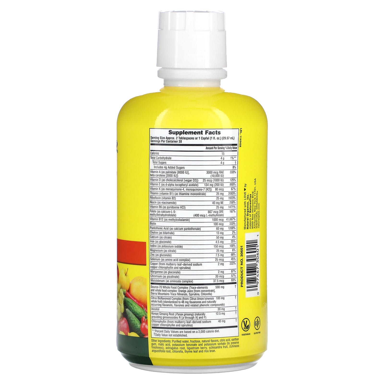 Natures Plus Source of Life Liq 30oz-[HealthWay]