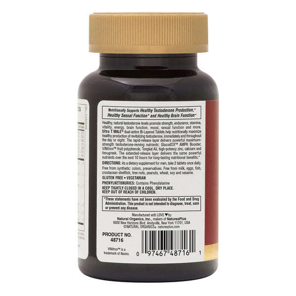 Natures Plus T Male Ultra 60tb-[HealthWay]