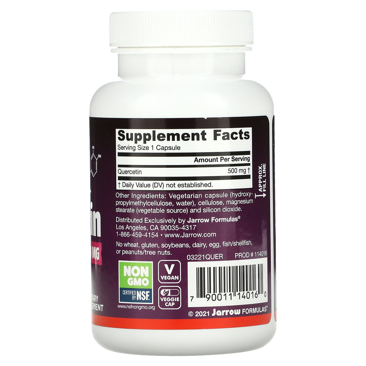 Jarrow Quercetin 500mg 100ct-[HealthWay]