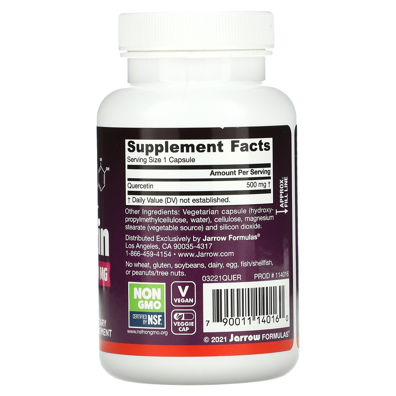 Jarrow Quercetin 500mg 100ct-[HealthWay]