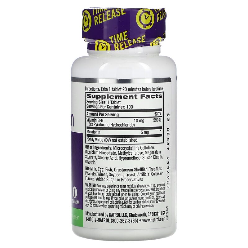 Natrol Melatonin 5mg TR 100tb-[HealthWay]