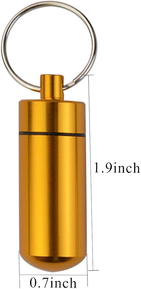Pill Fob Small Waterproof Keychain