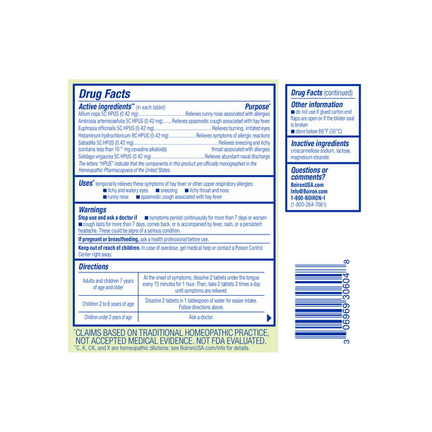 Boiron AllergyCalm 60tb-[HealthWay]