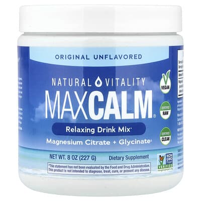 Natural Vitality MaxCalm Unflavored 8oz
