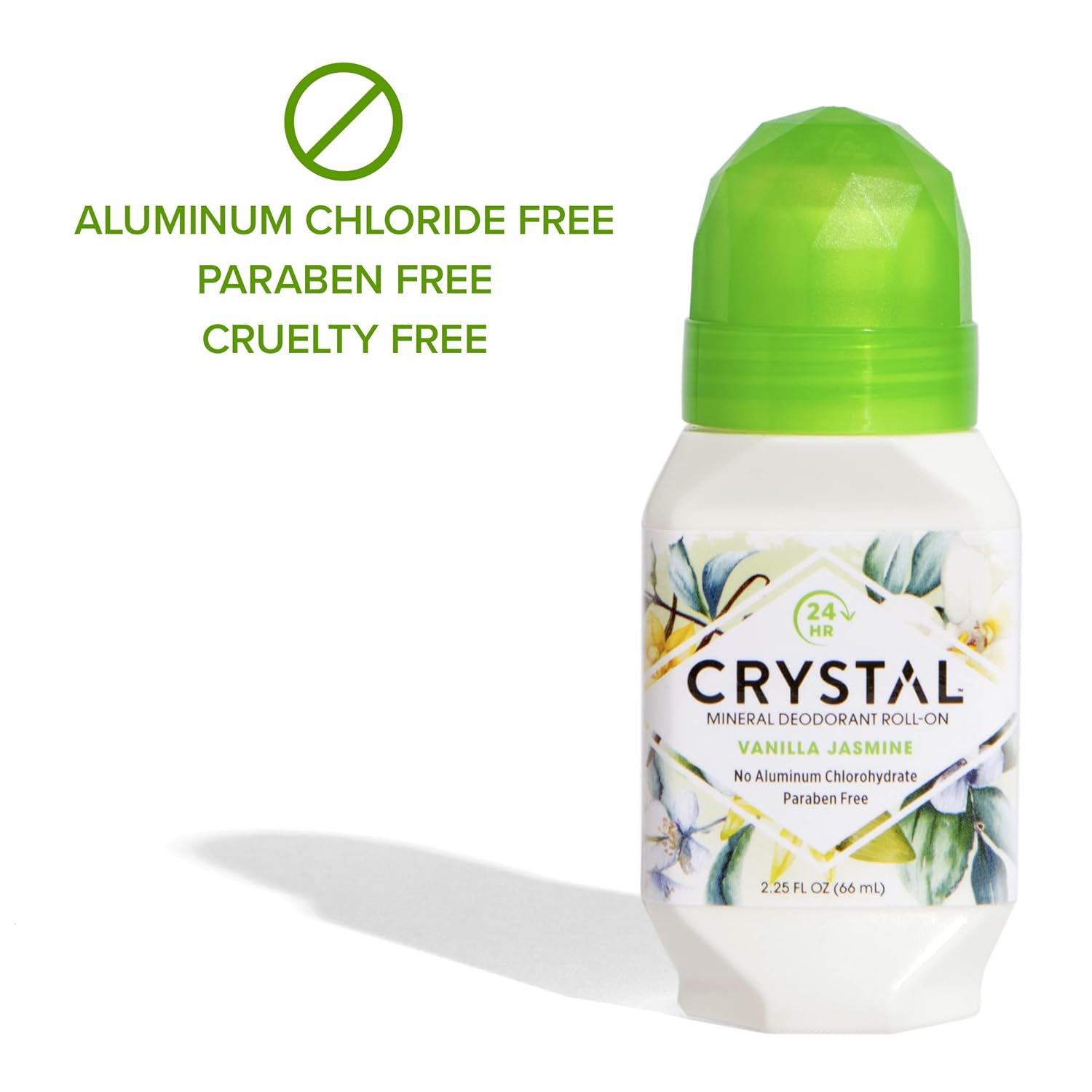 Crystal Deodorant Roll On Vanilla Jasmine 2.25oz