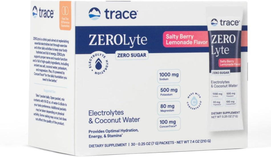 Trace Minerals ZeroLyte Berry Lemonade 30pk
