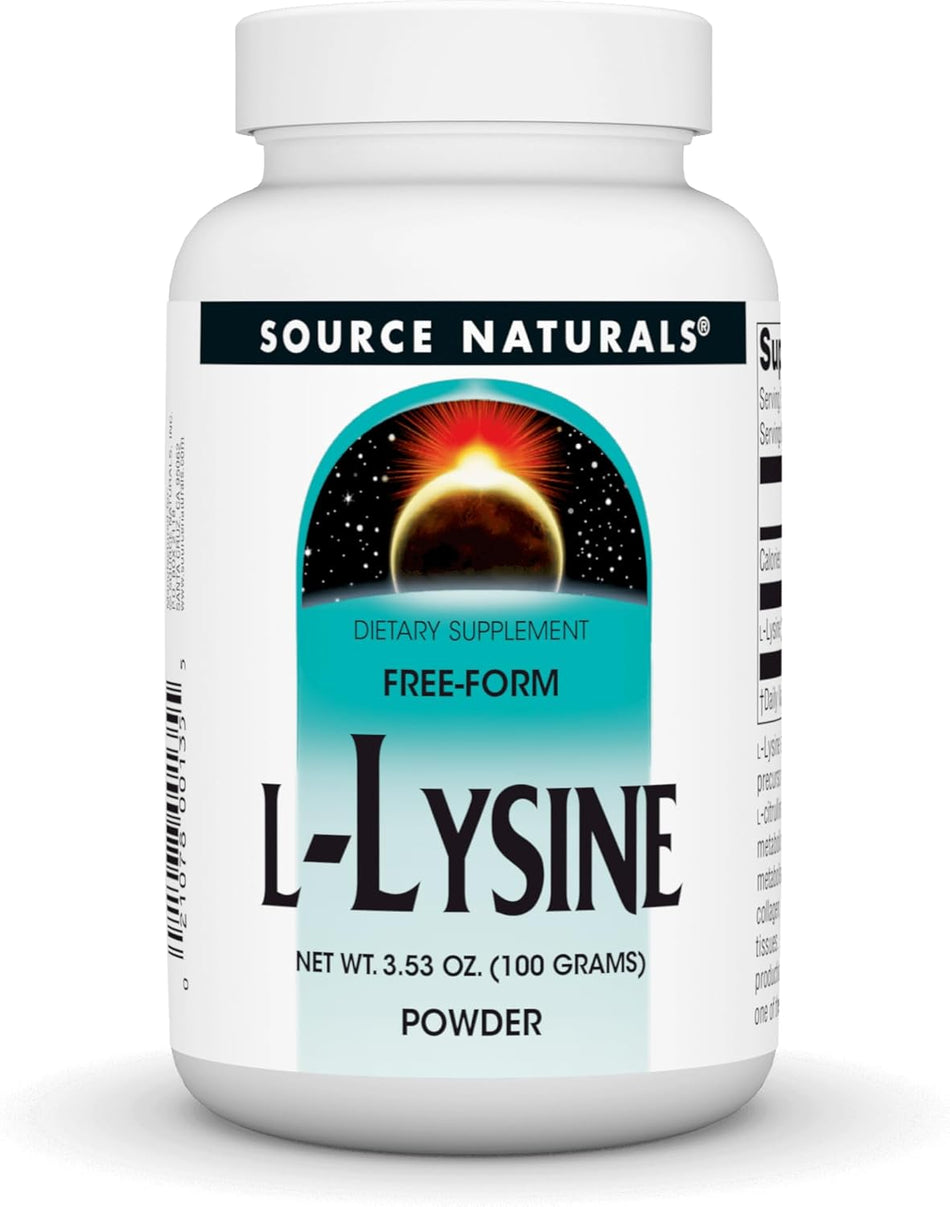 Source Naturals L-Lysine Powder 3.53oz