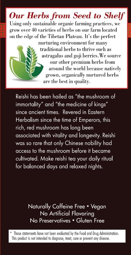 Side Label Bravo Tea Reishi 20bg | Healthway