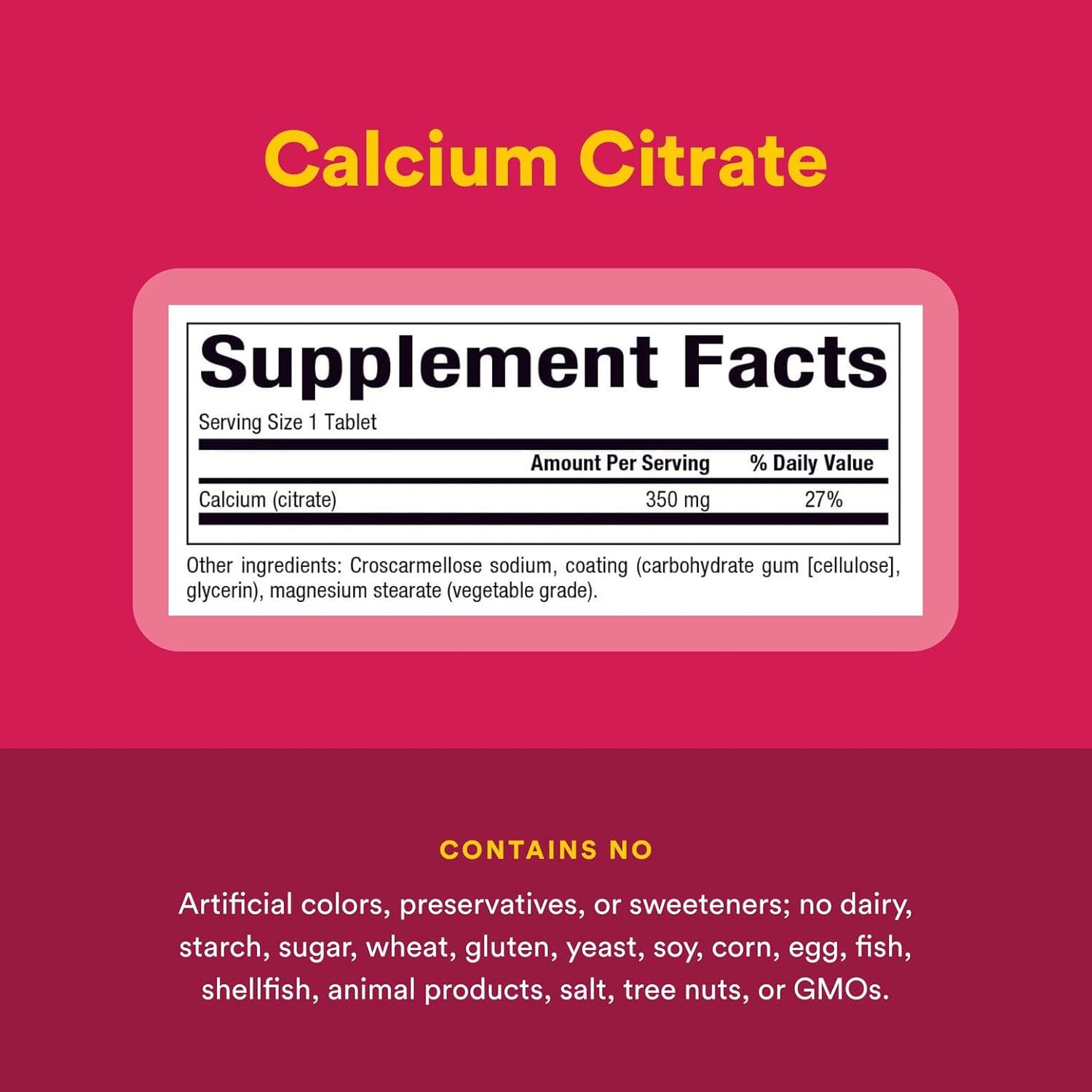 Natural Factors Calcium Citrate 350mg 90tb
