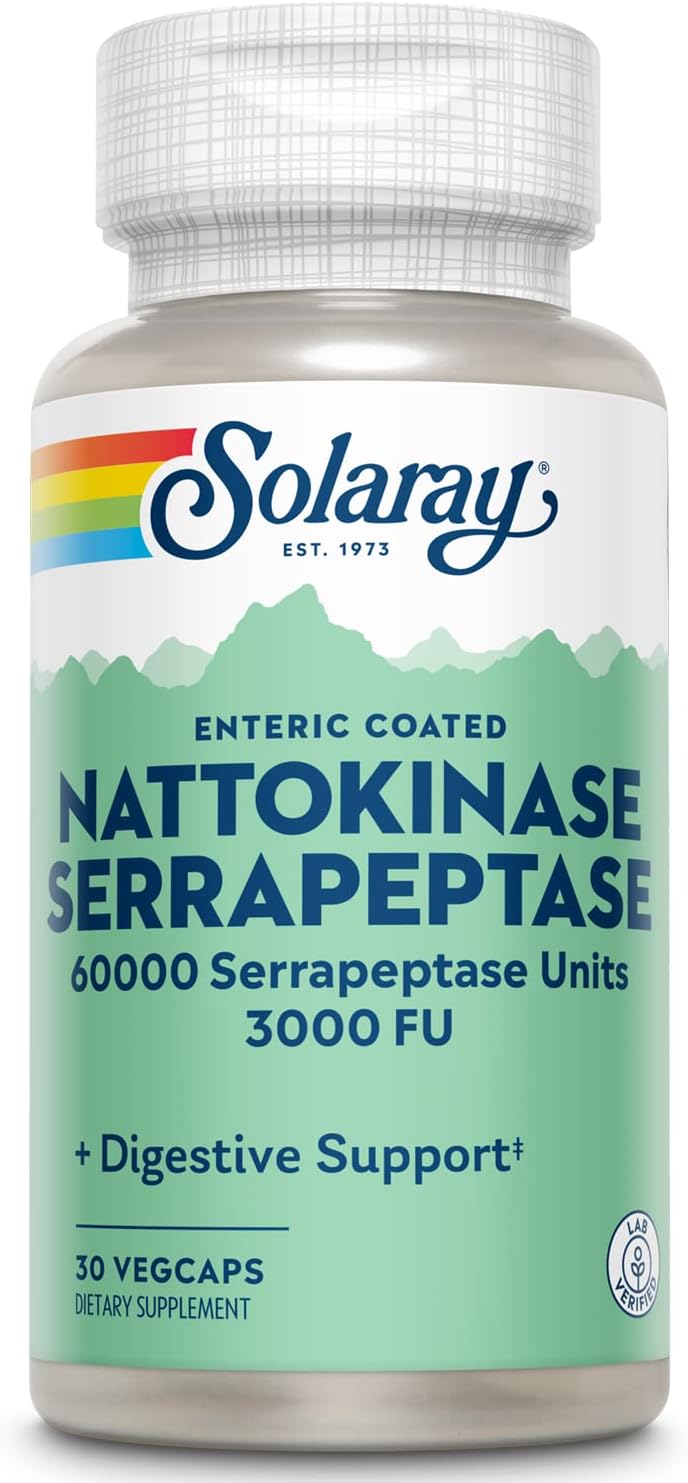 Solaray Nattokinase Serrapeptase 30cp
