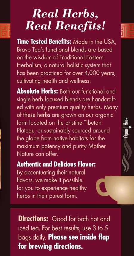 Side Label Bravo Six Mushroom Defense Tea | Healthway