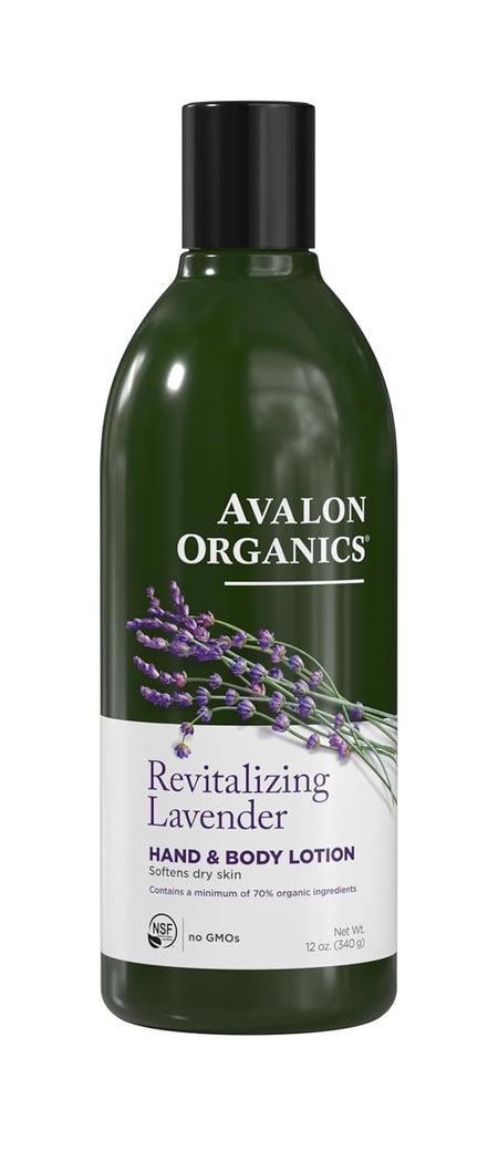 Front Label Avalon Lavender Lotion 12oz 