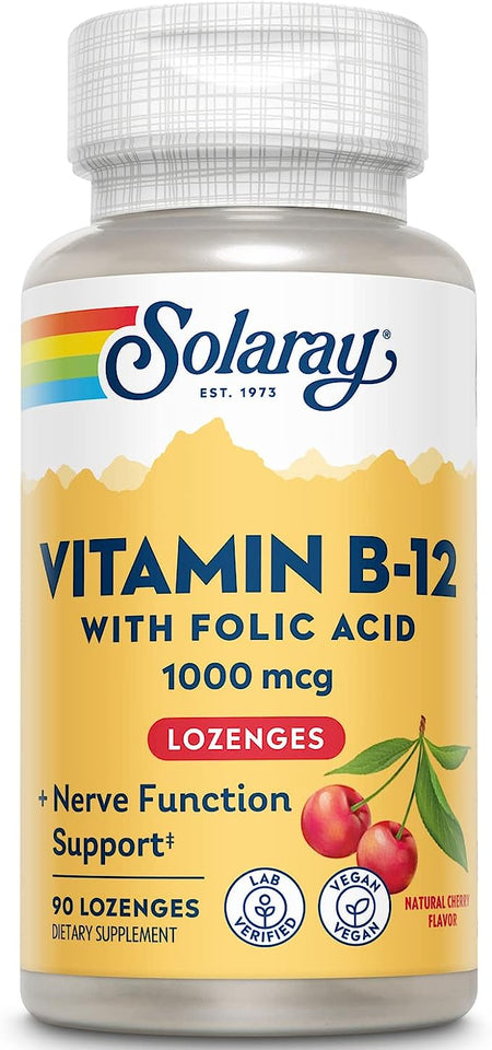 Solaray B-12 1000mcg 90lz-[HealthWay]