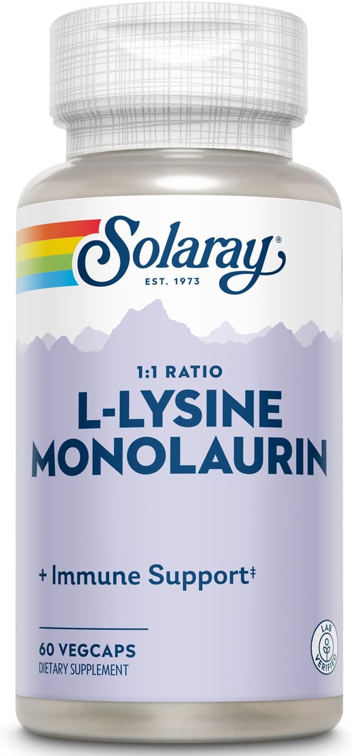Solaray L-Lysine Monolaurin 60cp