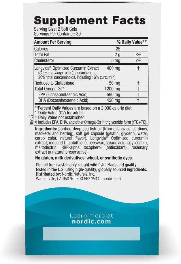 Nordic Ultimate Omega Curcumin 60sg