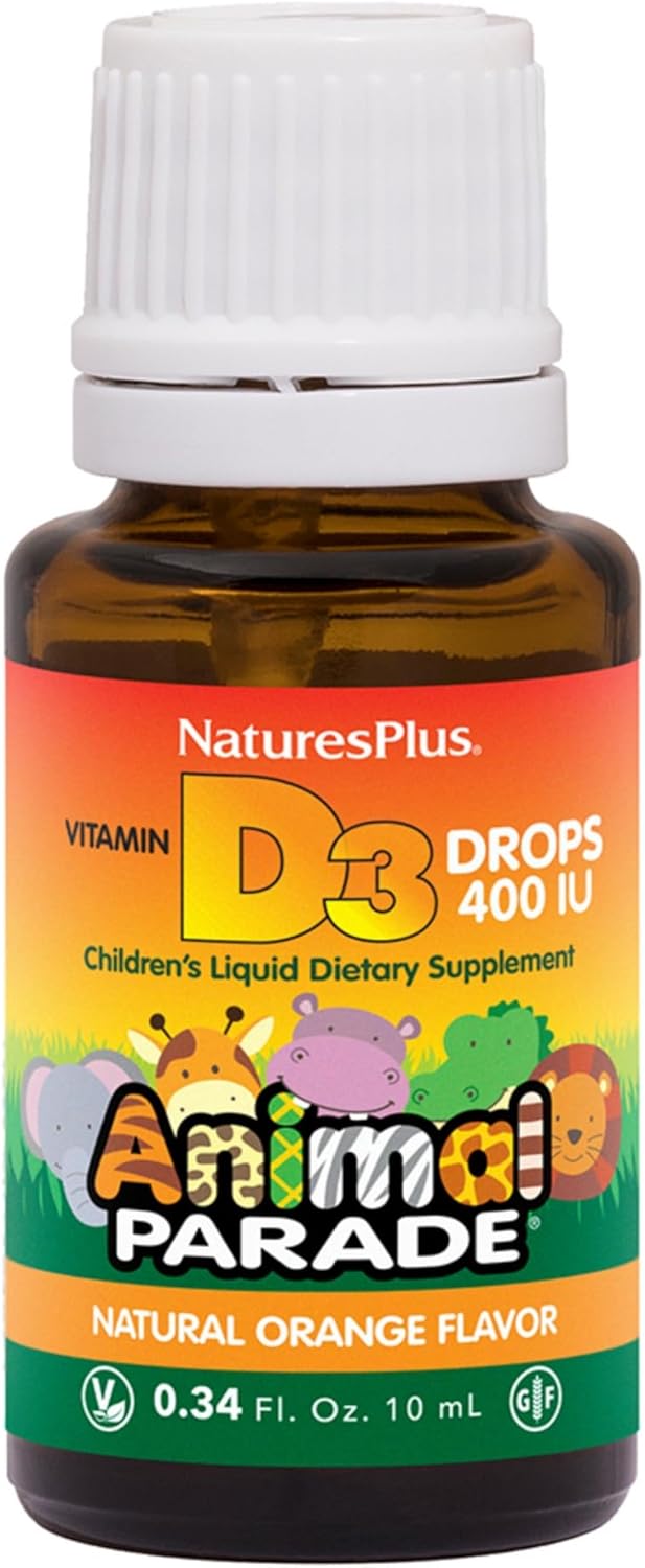 Natures Plus Animal Parade Vitamin D3 Liquid Drops .3oz